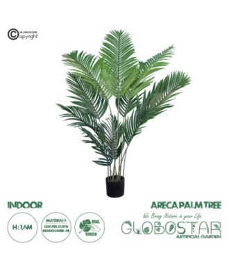 GloboStar® Artificial Garden ARECA PALM TREE 20009 - Τεχνητό Διακοσμητικό Φυτό Φοινικόδεντρο Αρέκα Υ160cm
